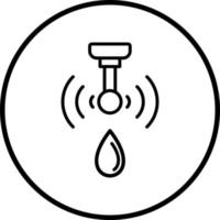 inteligente agua sensor vector icono estilo