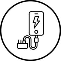 Smartphone Charger Vector Icon Style