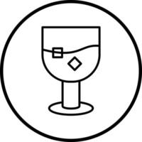 blanco vino vector icono estilo