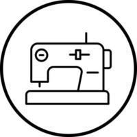 Sewing Machine Vector Icon Style