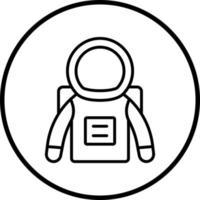 astronauta vector icono estilo