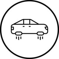 Hover Car Vector Icon Style