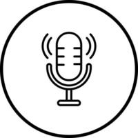 Microphone Vector Icon Style