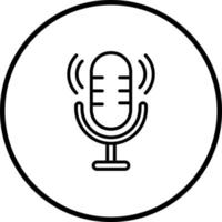 Microphone Vector Icon Style