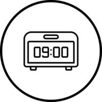 Digital Clock Vector Icon Style
