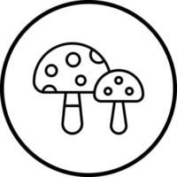 Fungi Vector Icon Style