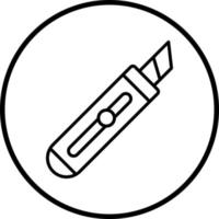 Box Cutter Vector Icon Style