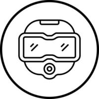 Diving Mask Vector Icon Style