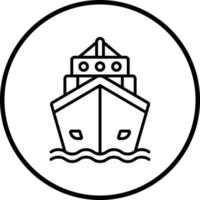 Yatch Vector Icon Style
