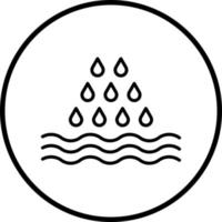 Ocean Rain Vector Icon Style