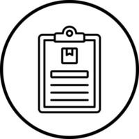 Package Descriptipn Vector Icon Style
