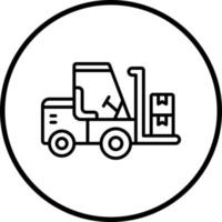 Forklift Vector Icon Style