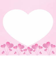 Love icon frame background png