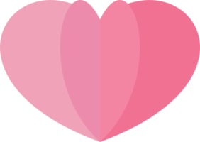 roze hart papier vorm PNG