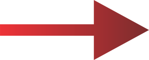 Red arrow straight PNG