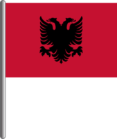 Albanien-Flagge png