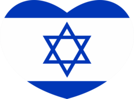 Israele bandiera cuore forma png