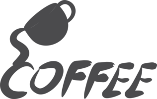 kaffe kopp logotyp element png