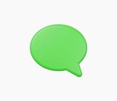 3d Realistic Chat or online message vector illustration