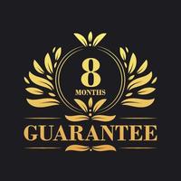 8 Months Guarantee Logo vector,  8 Months Guarantee sign symbol vector