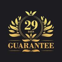 29 Days Guarantee Logo vector,  29 Days Guarantee sign symbol vector