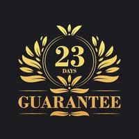 23 Days Guarantee Logo vector,  23 Days Guarantee sign symbol vector