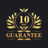10 Days Guarantee Logo vector,  10 Days Guarantee sign symbol vector