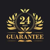 24 Days Guarantee Logo vector,  24 Days Guarantee sign symbol vector