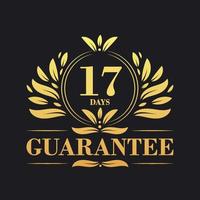 17 Days Guarantee Logo vector,  17 Days Guarantee sign symbol vector