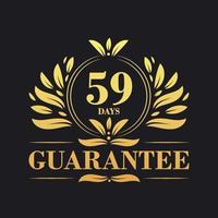 59 Days Guarantee Logo vector,  59 Days Guarantee sign symbol vector