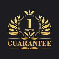 1 Month Guarantee Logo vector,  1 Month Guarantee sign symbol vector