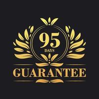 95 Days Guarantee Logo vector,  95 Days Guarantee sign symbol vector