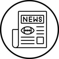 Sport News Vector Icon Style