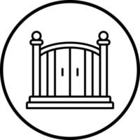 Entry Gate Vector Icon Style