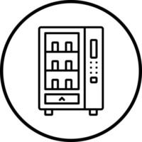 Vending Machine Vector Icon Style