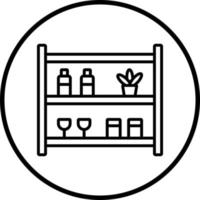 Store Shelfs Vector Icon Style