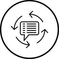 Feedback Loop Vector Icon Style