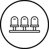 Stadium Seats Vector Icon Style