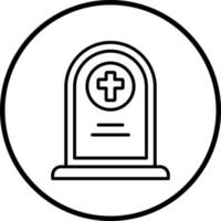 Cemetery Vector Icon Style