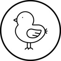 Chick Vector Icon Style