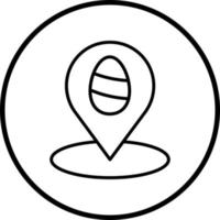 Easter Map Vector Icon Style