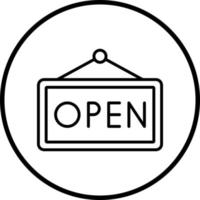 Open Tag Vector Icon Style