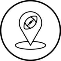 Rugby Location Vector Icon Style