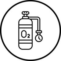 Oxygen Tank Vector Icon Style