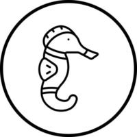 Seahorse Vector Icon Style