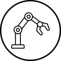 Robotic Arm Vector Icon Style