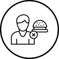 No Appetite Vector Icon Style