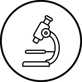 Microscope Vector Icon Style