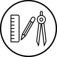 Mathematics Tools Vector Icon Style