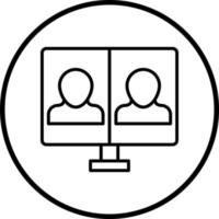 Conference Call Vector Icon Style